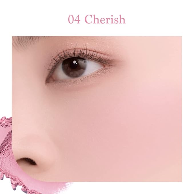 Dasique Blending Mood Cheek #05 Violet Knit l Vegan, Cruelty-Free l 4 Blendable Shades in Lightweight, Long-lasting, Smooth Powder