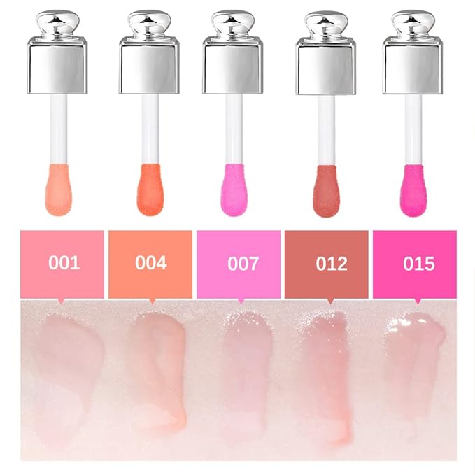Fruit Flavored No-Sticky Lip Gloss Balm for Dry Lips - Hydrating and Nourishing Cherry Lip Oil (0.2 OZ)