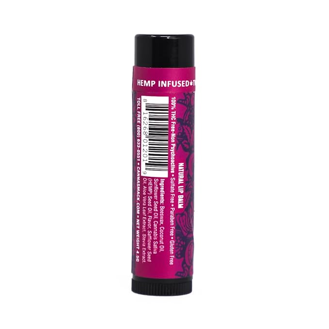 CannaSmack Natural Hemp Lip Balm - Tropical Flavor