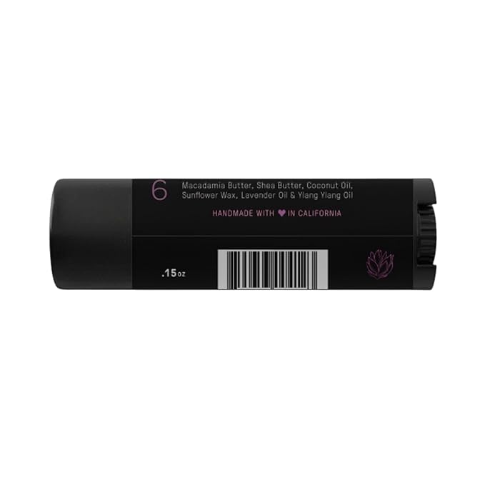 Natural Lip Butter Lip Balm - Lavender - Pure Enough to Eat - Made With Just 6 Vegan Ingredients - Moisturizing Lip Care for All Day Hydration (4-Pack)