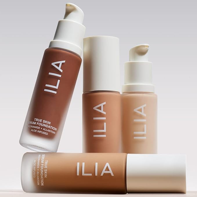 ILIA - True Skin Serum Foundation | Non-comedogenic, Cruelty-Free, Vegan, Weightless Feel, Buildable Coverage, Safe For Sensitive Skin (Martinique SF11)