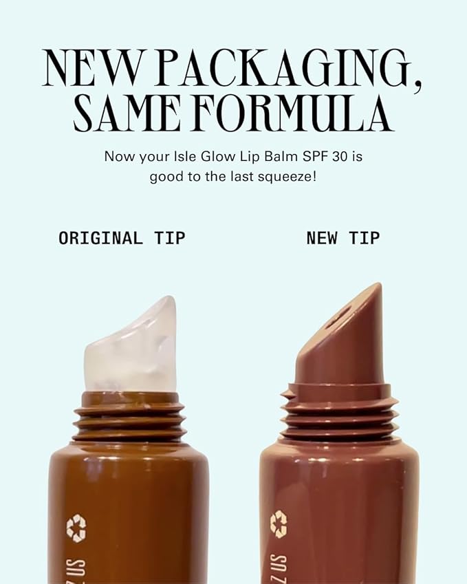 Cay Skin Isle Lip Balm SPF 30 – High Shine, Hydrating + Sheer Lip Gloss in Vanilla Brown Sugar Flavor – Formulated with Natural Ingredients for All Skin Tones – Irie Rose