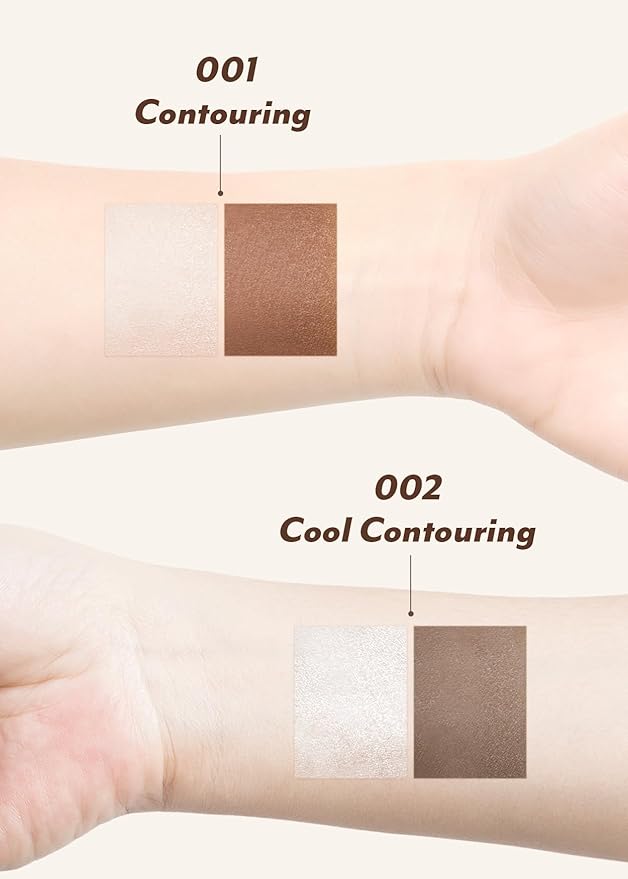 I'M MEME I'm Multi Stick Dual | Two Shade Shading and Highlighting Matte Finish | Suitable for Beginners Portable Size | 002 Cool Contouring