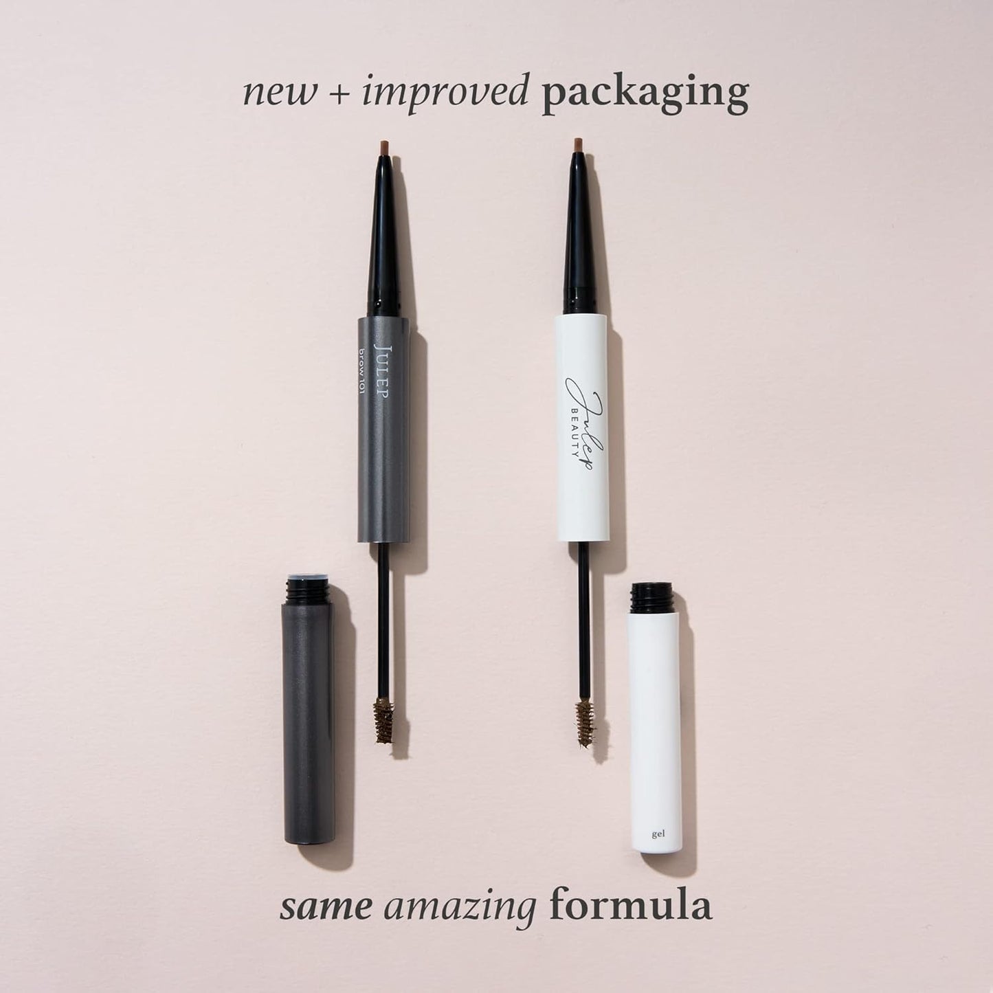 Julep Brow 101 Sculpting Pencil & Tinted Brow Gel Set - Dual-Ended Eyebrow Tool with Brush and Precision Tip - Long-Lasting, Waterproof Formula for Perfectly Defined and Tinted Brows -Blonde