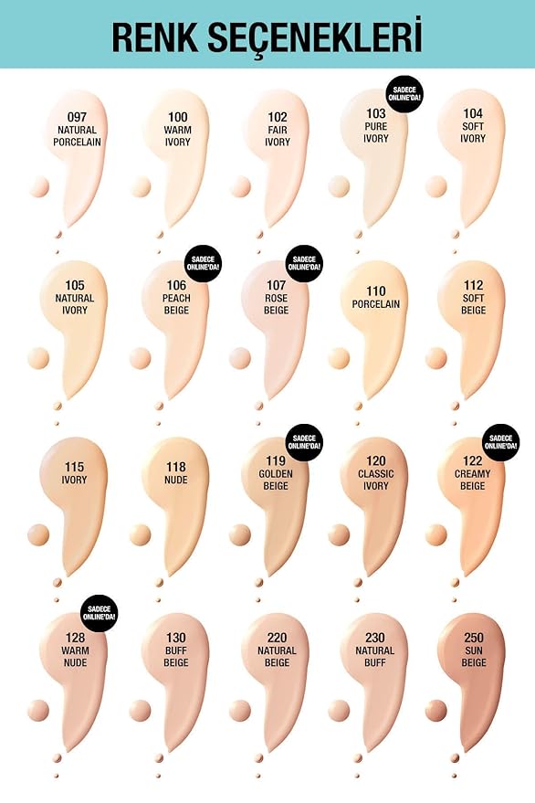 Maybelline New York Fit Me Matte & Poreless Foundation 118 Light Beige 30ml