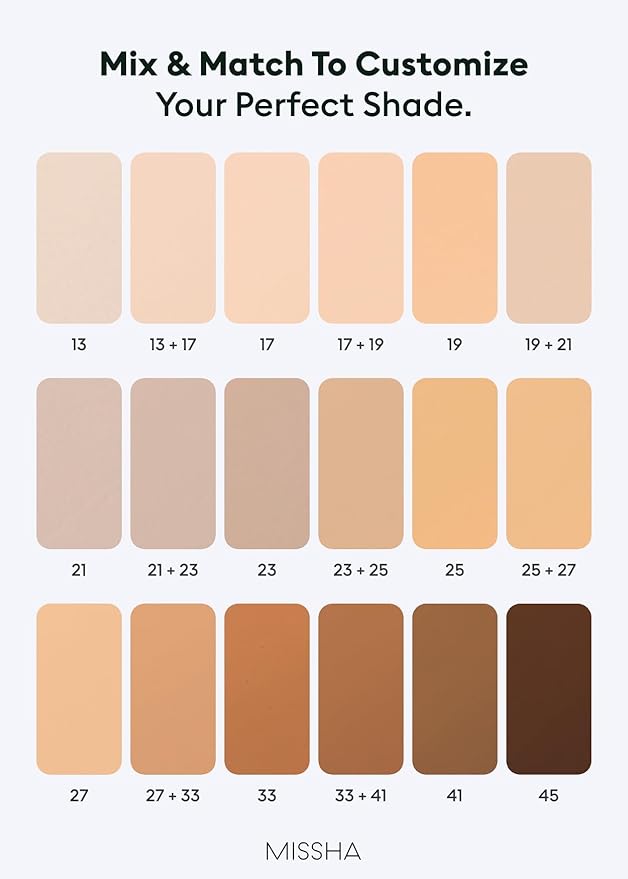 MISSHA M PERFECT COVER SERUM BB CREAM No.45 Deep Mocha- Deep with Cool Undertone, BB Cream by Cardi B Pick, Skin Tint, Tinted Moisturizer, Skin Care Foundation Makeup, Korean Makeup, 1.18 Fl oz