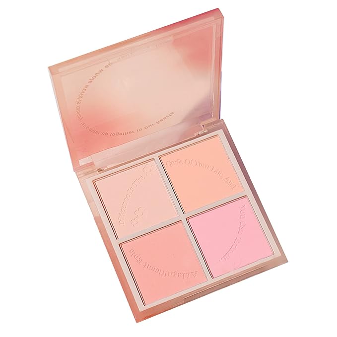 Powder Blush,Metallic Makeup Powder Blush Long Lasting Smooth Pigmented Single Color Shimmery Cosmetics Blush Blush Palette