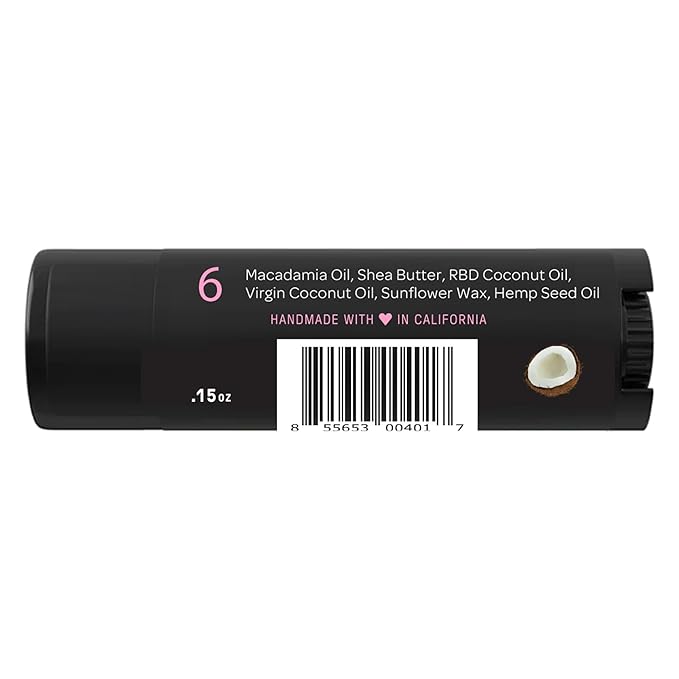 Natural Lip Butter Lip Balm - Original - Pure Enough to Eat - Made With Just 6 Vegan Ingredients - 100% Natural & Organic Moisturizing Lip Care for All Day Hydration (3-Pack)