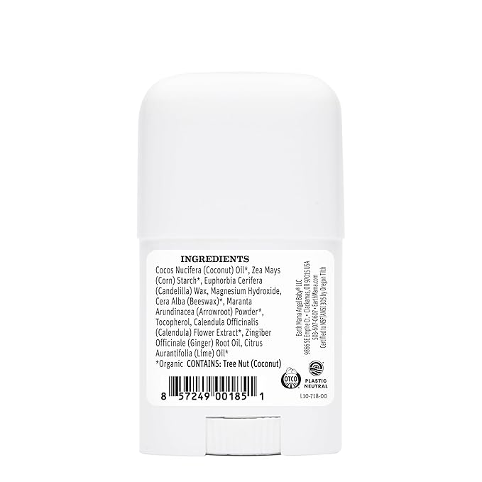 Earth Mama Mini Deodorant Travel Set | Safe for Sensitive Skin, Pregnancy and Breastfeeding, Contains Organic Calendula with No Fragrance Chemicals, No Baking Soda or Aluminum (4-Pack)