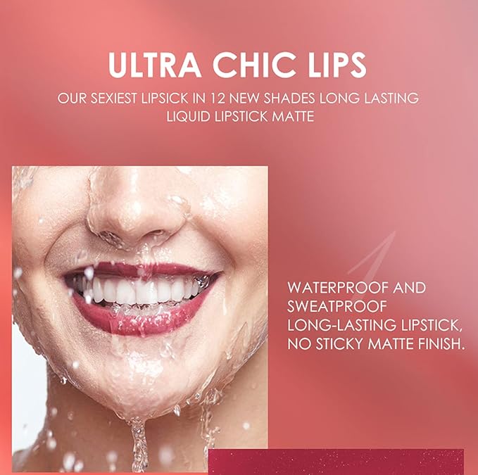 BestLand 6Pcs Matte Liquid Lipstick + Lip Liner Pens Set, One Step Lips Makeup Kits Pigment Velvety Nude Lip Stain Waterproof Long Wear Lip Gloss Make up Gift Set (Graceful Nudes Collection)