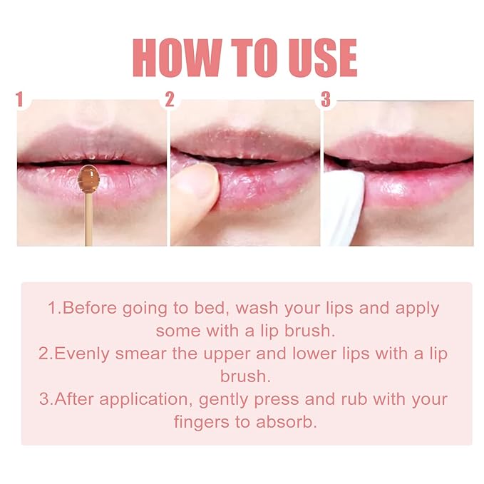 3Pcs Honey Lip Balm Honey Pot, Strawberry& Apple Lime Lip Mask Overnight Propolis Moisturizing Lip Balm Hydrating Prevention Dry and Crack Lip Scrubs Exfoliator, Beeswax with Vitamin E