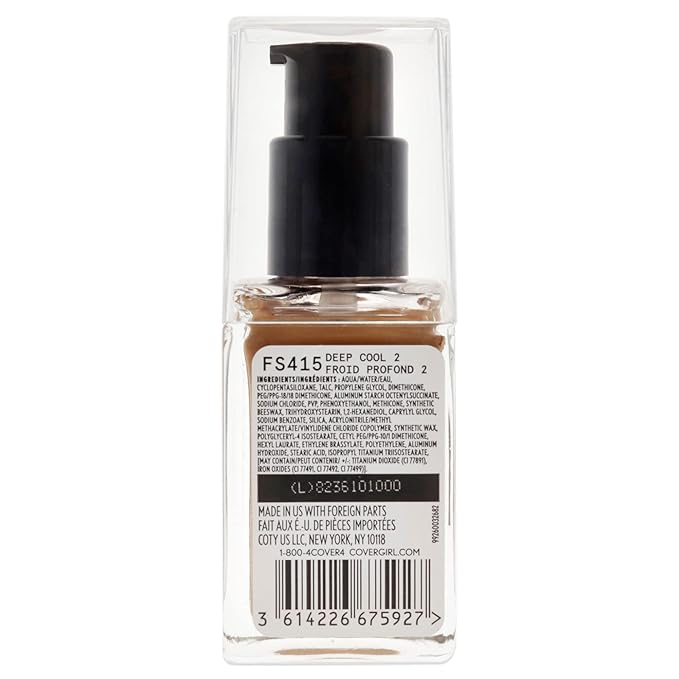 COVERGIRL Matte Ambition, All Day Foundation, Deep Cool 2, 1.01 Ounce