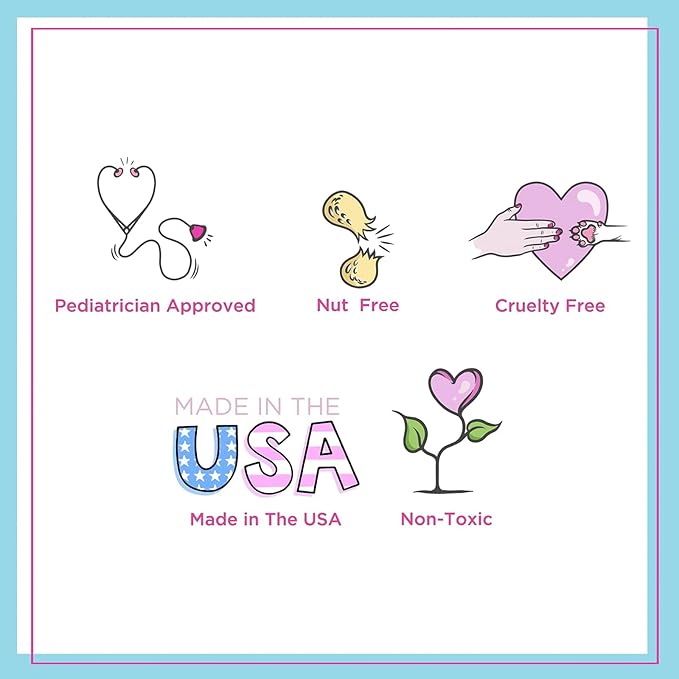 Petite ’n Pretty GLOW Makeup Set for Kids, Tweens and Teens - Includes Cheek & Highlighter Duo, Gloss Lip Balm, and Fully Feathered Volumizing Mascara - Clean Makeup, Made in the USA