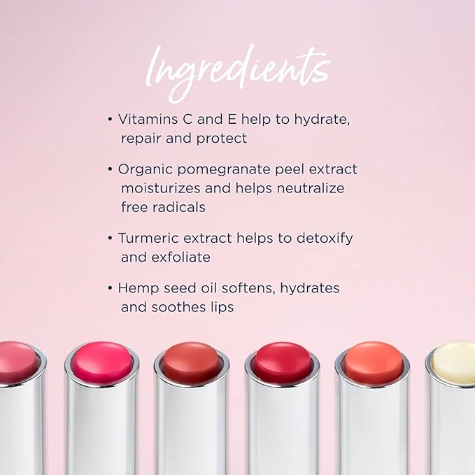 Lune+Aster Tinted Lip Balm - Dare To Dream - Vegan, antioxidant-rich vitamins C and E tinted lip balm provides a sheer customizable flush of color for soft, smooth lips