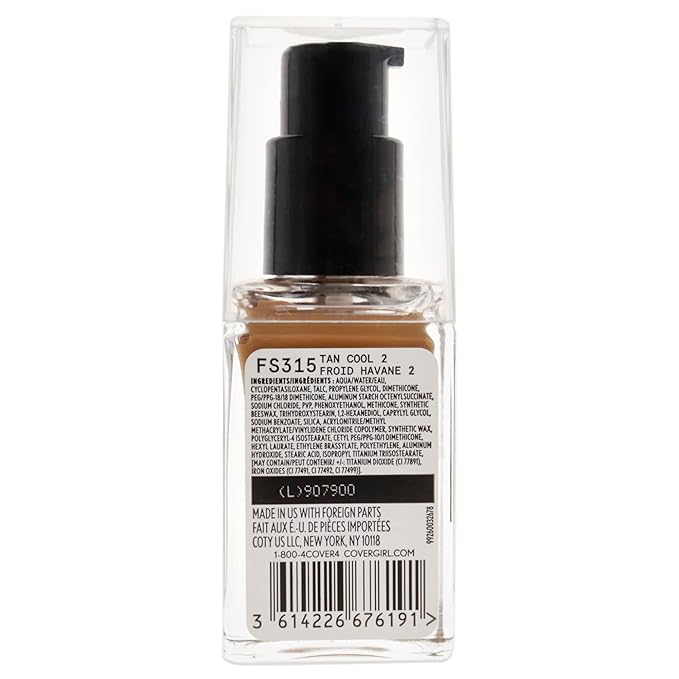 COVERGIRL Matte Ambition, All Day Foundation, Tan Cool 2, 1.01 Ounce
