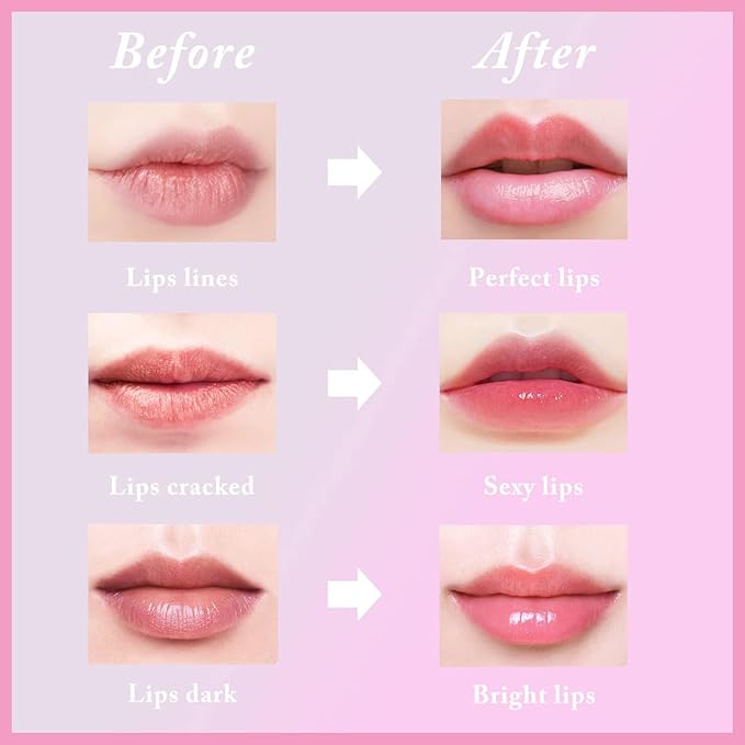 1 PCS Bee Lip Balm Lip Mask Honey Pot, Cherry Moisturizing Sleeping Lip Mask Overnight with Sticks, Lip Balm Honey Pot Lip Balm Hydrating Prevention Dry and Crack Lip Scrubs Exfoliator