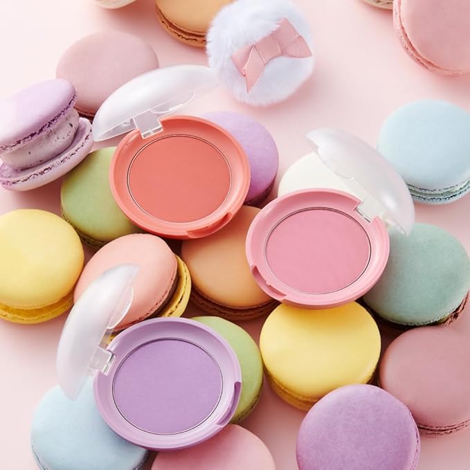 ETUDE Lovely Cookie Blusher #OR202 Sweet Coral Candy 4g | Glowing & Natural Powder Blush with Long-Lasting Sebum Control | Easy Application | Puffy Cushion for a Lovely Makeup Look