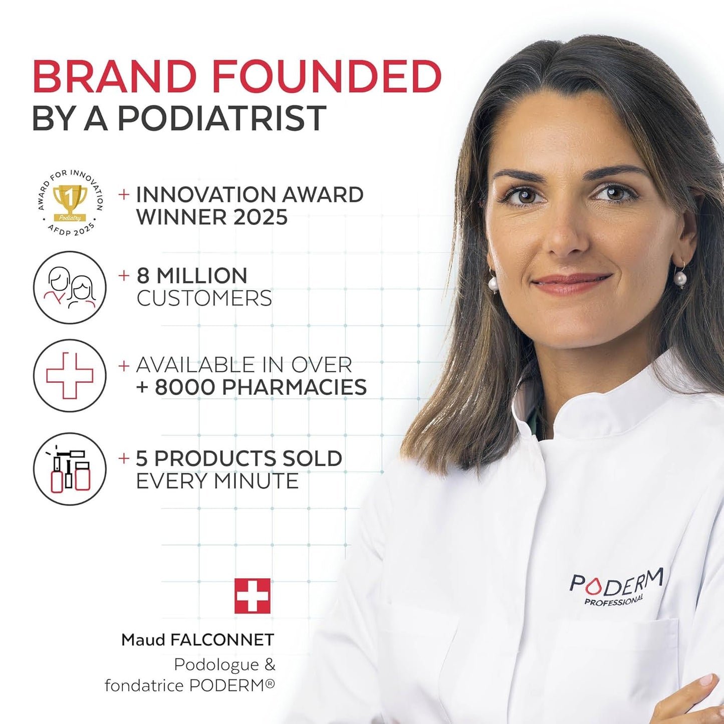 PODERM - Nail Polish – Enriched with Tea Tree – Improves nail appearance – Ingredients Natural/Vegan - foot/hand - Swiss Made (Jet Black)