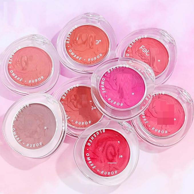 MAEPEOR Matte Face Blush 8 Colors Lightweight Natural Look Face Blush Long-Lasting and Highly Pigmented Powder Blush for Cheeks (Color 02)