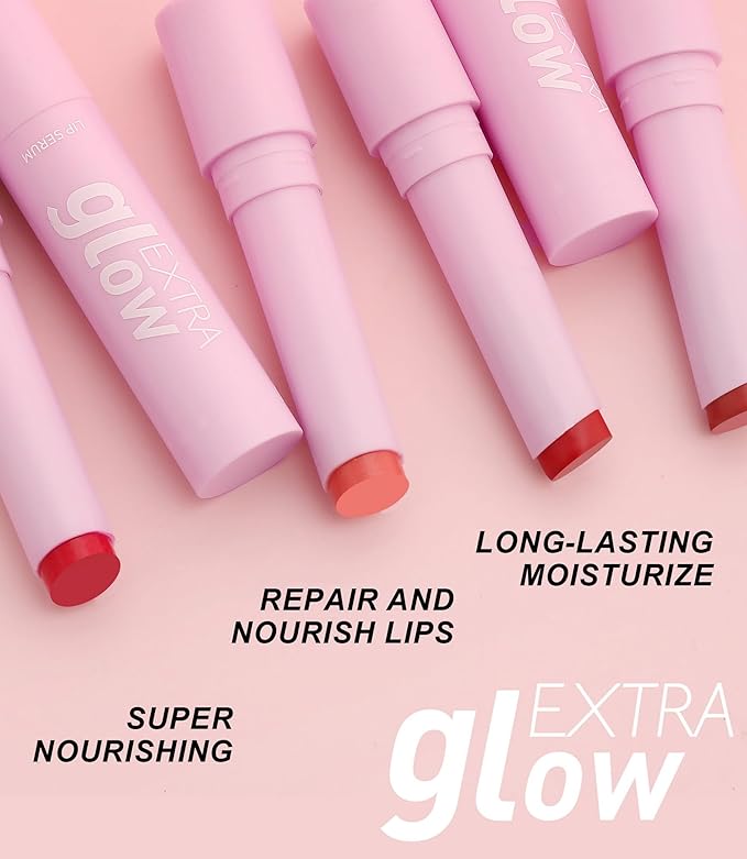 MAEPEOR Nourishing Lip Balm 8 Colors Smooth Moisturizing Lip Glow Gloss Non-Sticky and Long-lasting Hydrating Jelly Lip Balm for Women and Girls (Color 06)
