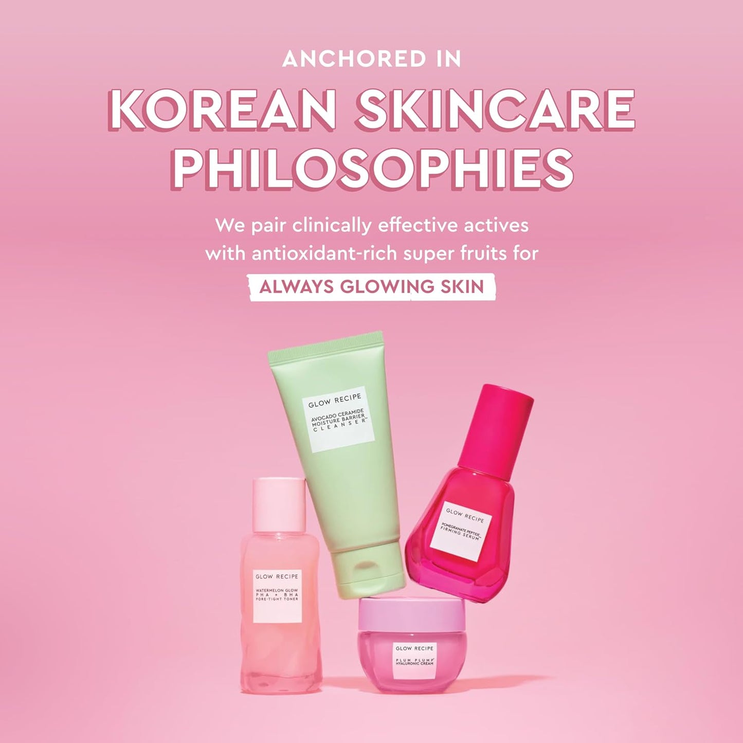 Glow Recipe PHA + BHA Face Toner - Korean Skin Care Pore Minimizer & Gentle Facial Exfoliator for Tightening, Hydrating & Exfoliating - Glycerin, Watermelon & Cactus Water (40ml)