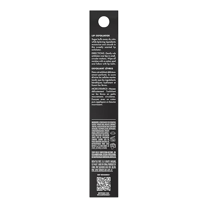 e.l.f. Lip Exfoliator, Moisturizing Scented Lip Scrub For Exfoliating & Smoothing Lips, Infused With Jojoba Oil, Vegan & Cruelty-free, Brown Sugar