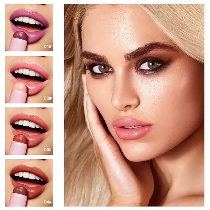 Plumping Lip Balm - Tinted Lip Balm Plumper - Enhancing & Hydrating Lip Moisturizer Fade Lip Lines Lip Care 0.17Oz/4.8g - 03 SORBET BALM