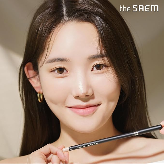 THESAEM Cover Perfection Concealer Pencil – Non Comedogenic spot Eraser - Conceal Blemish,Aging Spot,Acne&Freckle – Multi-Use Under Eye Concealer for Dark Circle,1.4g (Contour Beige)
