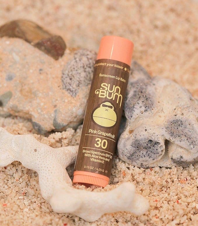 Sun Bum SPF 30 Sunscreen Lip Balm | Vegan and Cruelty Free Broad Spectrum UVA/UVB Lip Care with Aloe and Vitamin E for Moisturized Lips | Watermelon Flavor |.15 oz