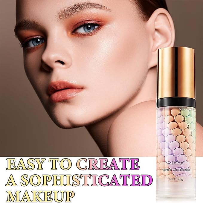 Color Correcting Facial Serum,Isolation Cream,Pore Primer,Invisible Pore,Skin Tone Correcting,Moisturizing Concealer Foundation Face Makeup Brightening Primer Base