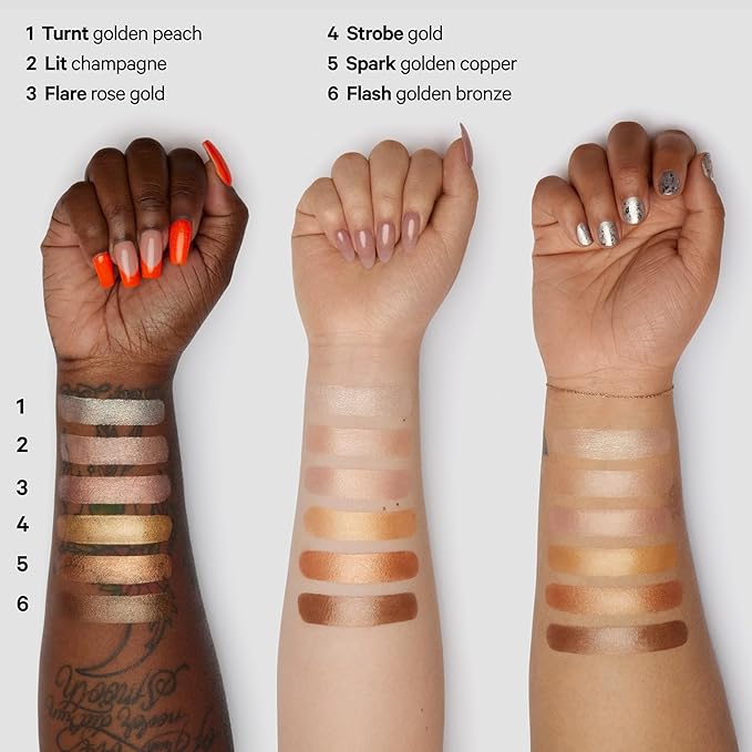 Milk Makeup Highlighter, Turnt (Golden Peach) - 0.21 oz - Dewy Cream Highlighter Stick - Blendable & Buildable - 1,000 Swipes in Every Stick - All Skin Types - Vegan, Talc Free & Cruelty Free