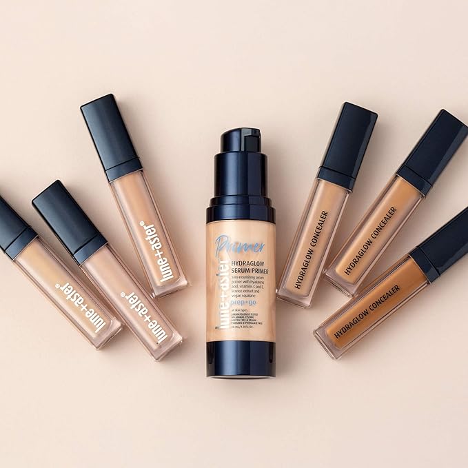 Lune+Aster HydraGlow Concealer - Medium - This medium to full coverage, skin-nourishing concealer hides dark undereye circles, blemishes, redness and other imperfections.