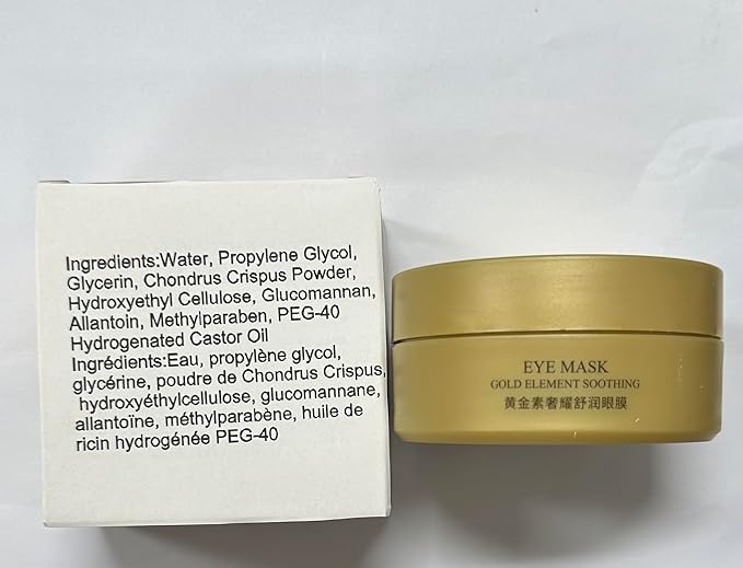 Under Eye Patches for Puffy Eyes & Dark Circles Treatments- 30 Pairs - Moisturizing Eye Mask for Reducing Fine Line,Hydrating Under Eye Pads,Improve Smooth Wrinkles and Under Eye Bags(Gold)
