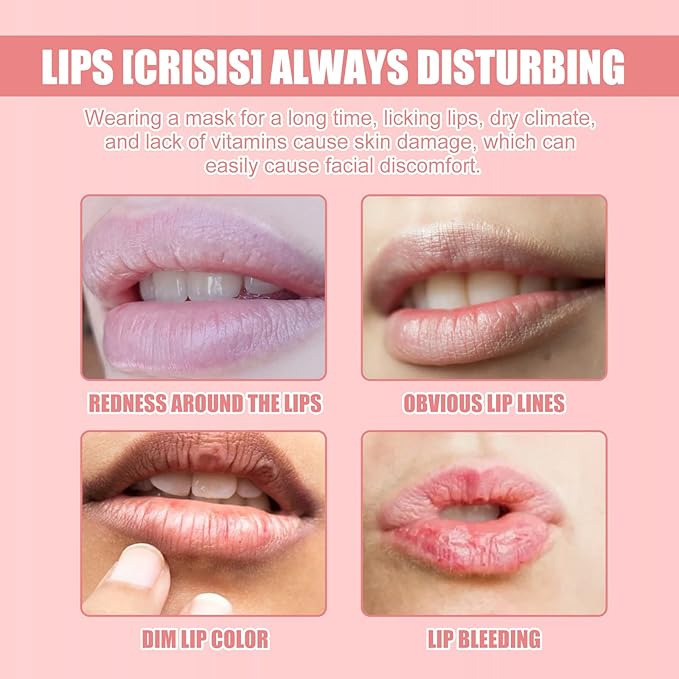 Honey Lip Balm Pot Lip Mask, Hydrating Propolis Lip Sleeping Mask, Prevent Dry&Cracked, Lip Repair Nourishes the Lip Skin (2pcs honey & 2pcs strawberry)