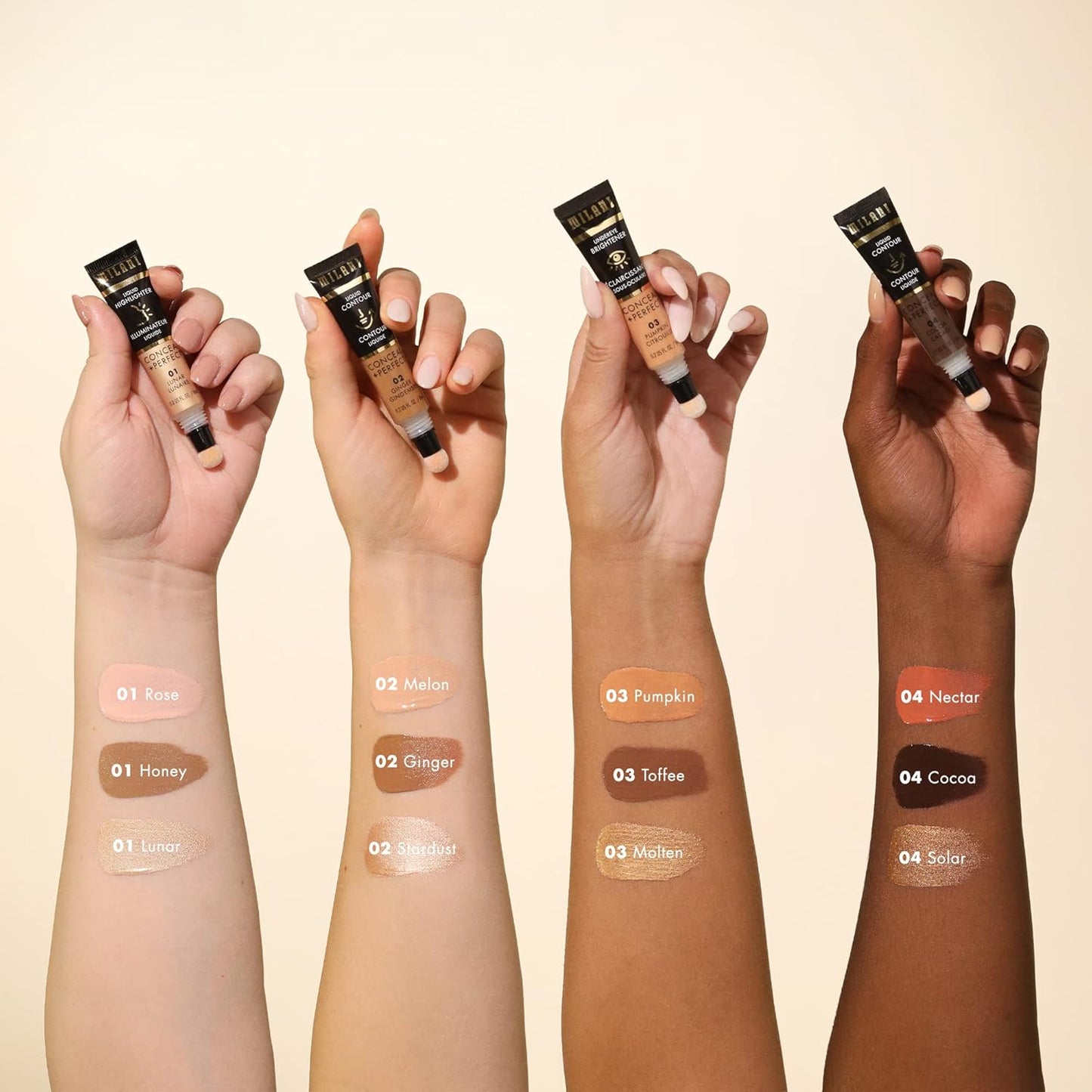 Milani Conceal + Perfect Liquid Contour for Added Definition, Face Lift Collection - Toffee