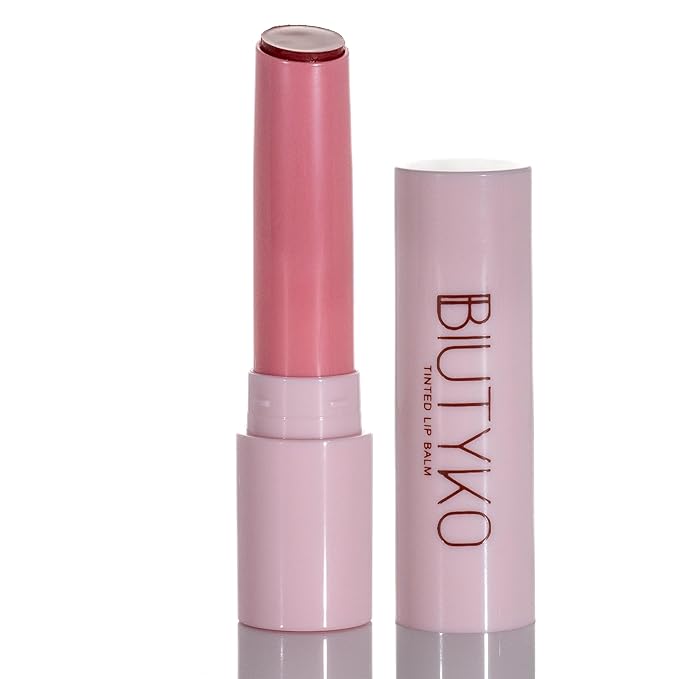 Lip Balm Hydrating for Dry and Chapped Lips Tinted Subtle Color Non-Sticky Juicy Finish | Brown
