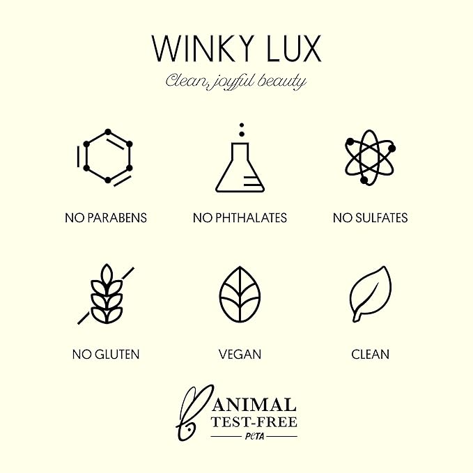 Winky Lux Glitter Confetti Balm, pH Lip Balm, pH Color Changing Lipstick and Tinted Lip Balm, Vegan & Cruelty Free Lip Balm, Hydrate & Plump, Sheer Pink Lipstick, Rainbow Confetti