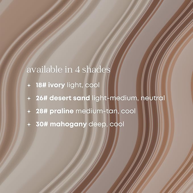 Natural Glow Foundation - Light to Medium Coverage Cushion Foundation Makeup with Hyaluronic Acid & Tea Tree Extract - Vegan & Cruelty-Free Cream Foundation - K Beauty - 15g/0.52oz - Mahogany