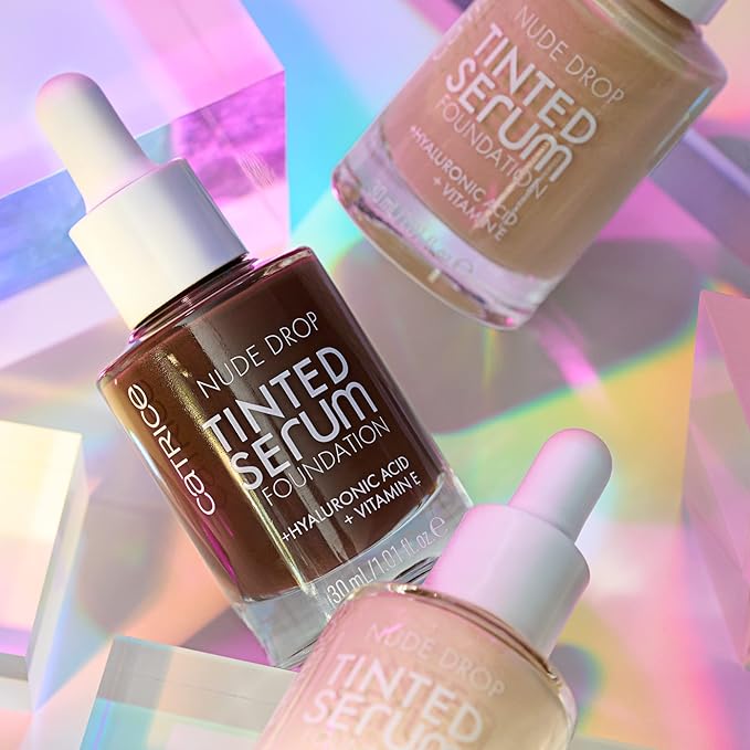 Catrice | Nude Drop Tinted Serum Foundation | Lightweight, Hydrating, Buildable Coverage | Enriched with Hyaluronic Acid & Vitamin E | Vegan & Cruelty Free (046N)