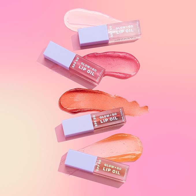 SPF50 Glow & Go Lip Oil: Lip Oil with SPF, Moisturizes and Protects Lips, 4.5ml in Coconut