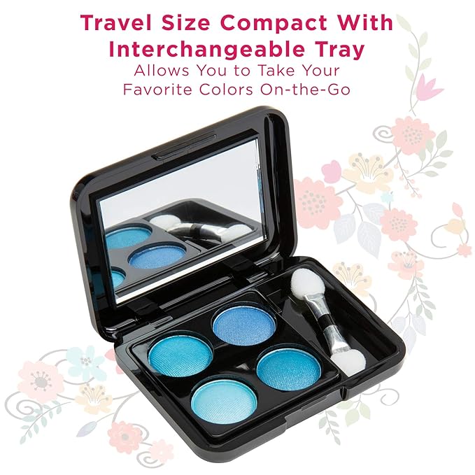 Makeup Kit Gift Set - 51 Piece - 32 Eye Shadows, 2 Blushes, 2 Lip Glosses, 2 Lipsticks, 2 Eye Liner Pencils, 1 Lip Liner Pencil, 1 Mascara - Case with Carrying Handle
