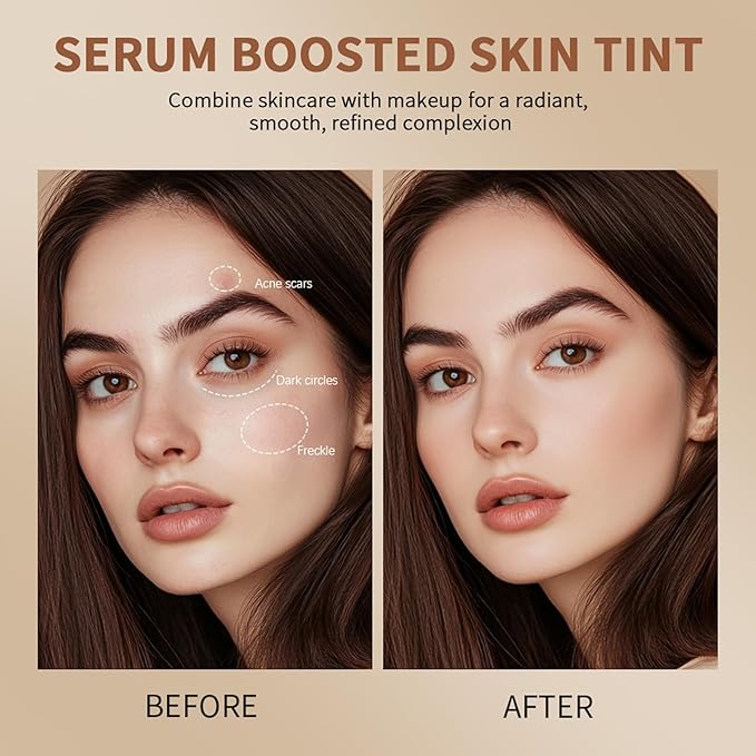 Beauty Balm Serum Boosted Skin Tint – Hydrating Tinted Moisturizer, Lightweight Solid Tinted Foundation Stick for Flawless, Sheer to Medium Coverage, Radiant & Dewy Finish, All-Day Wear (2#, 1)