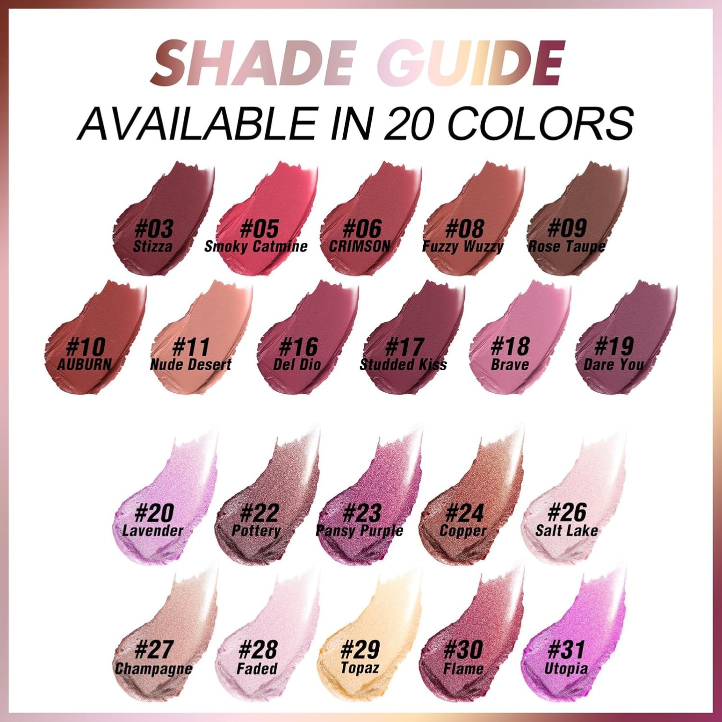 FOCALLURE Ultra Chic Matte Lipstick,Rich Vitamin E Lip Crayon,Lightweight Matte Color without Drying or Fading,Long Lasting Waterproof Lips Makeup,FUZZY WUZZY