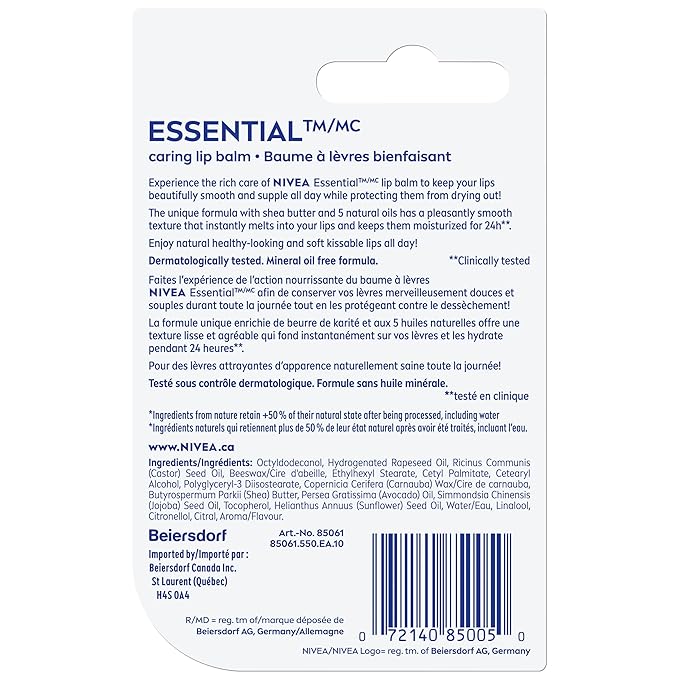 Nivea Essential Lip Care 4.8g