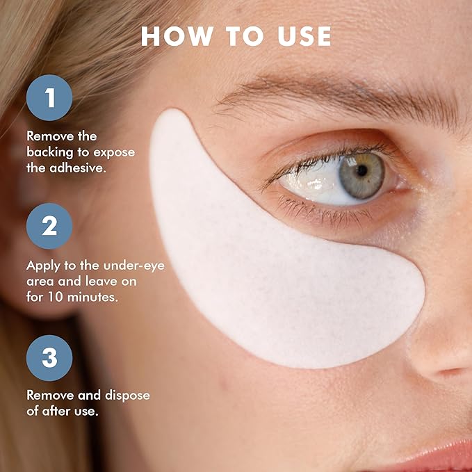 skyn ICELAND Hydro Cool Firming Under Eye Patches with Peptides and Coenzyme Q10 Instant Cooling Relief for Tired Puffy Eyes, 8 Pairs