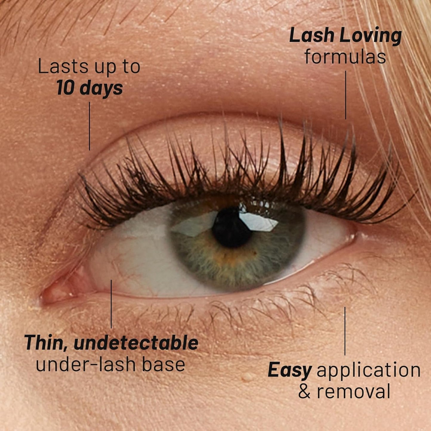 Lilac St - Original Lashes (12mm) & Eternal Bond Black Lash Glue - Soft, Natural Look - Long-Lasting, Lightweight, Reusable - Vegan & Cruelty Free