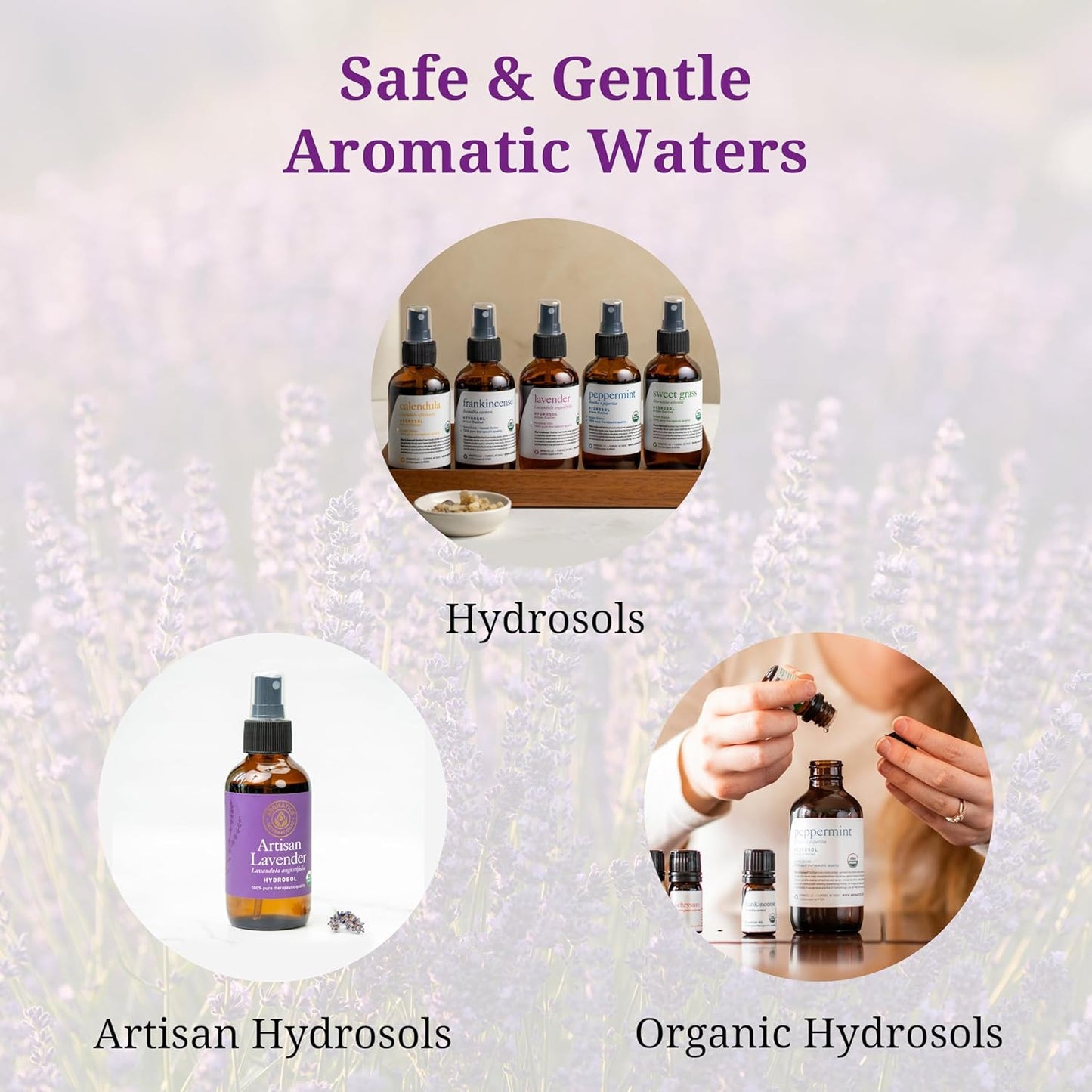 Aromatics International Rose Otto Damascena Hydrosol 100ml | Luxurious Floral Aromatic Mist
