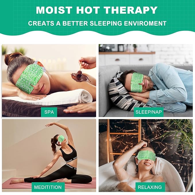 Warm Eye Mask for Tired Eyes 4 Pcs