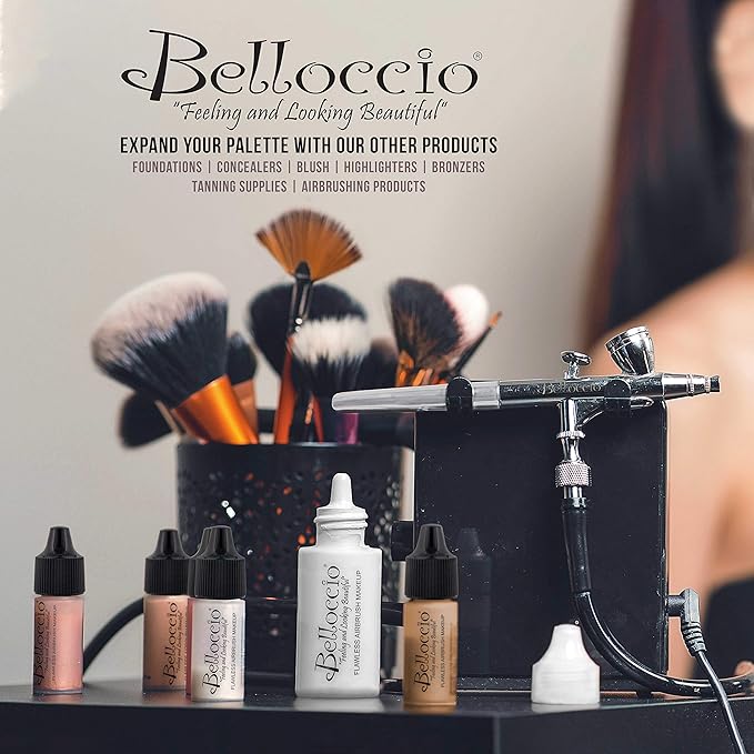 Belloccio Moisturizing Primer Anti-Aging Airbrush Makeup-Large 2-oz Bottle