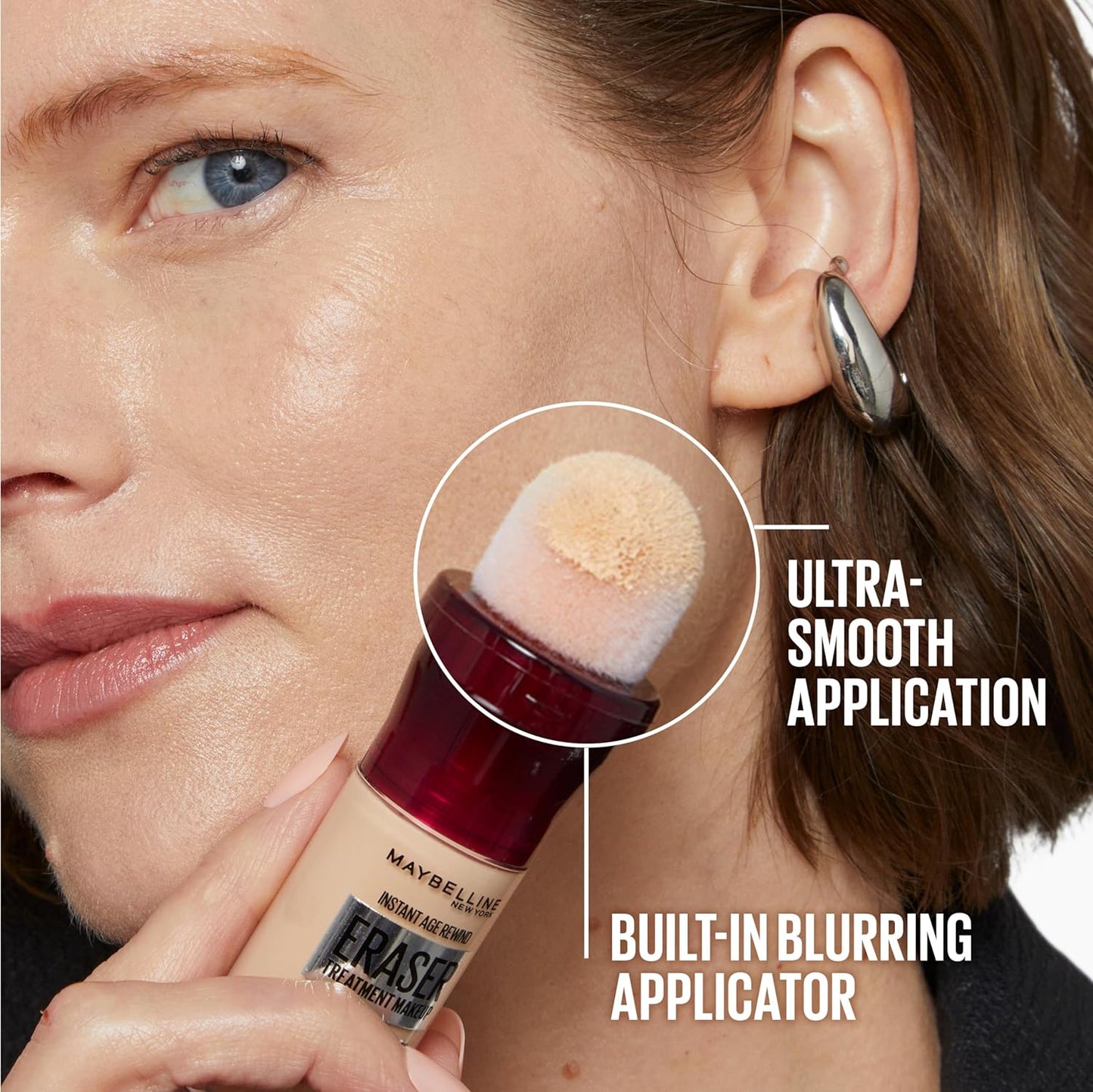 Maybelline Instant Age Rewind Eraser Foundation with SPF 20 and Moisturizing ProVitamin B5, 340, 1 Count